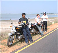 Taking a break on Pondicherry Highway